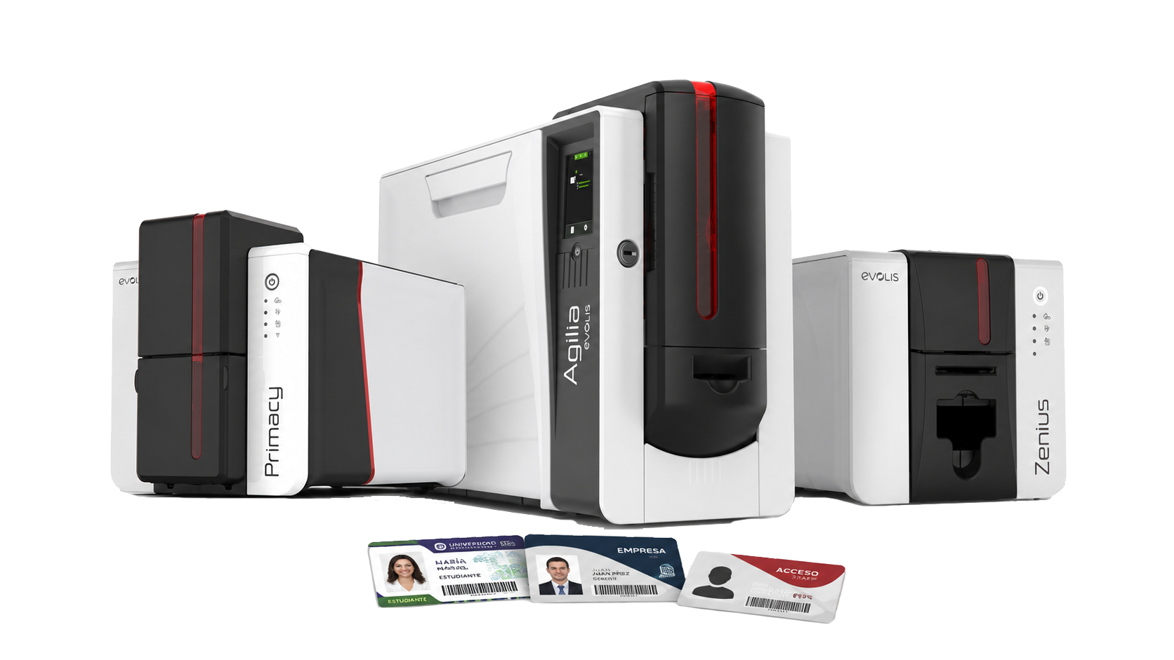 Impresoras Evolis para credenciales PVC con tarjetas de identificación