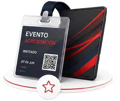 Acreditaciones y gafetes temporales para eventos